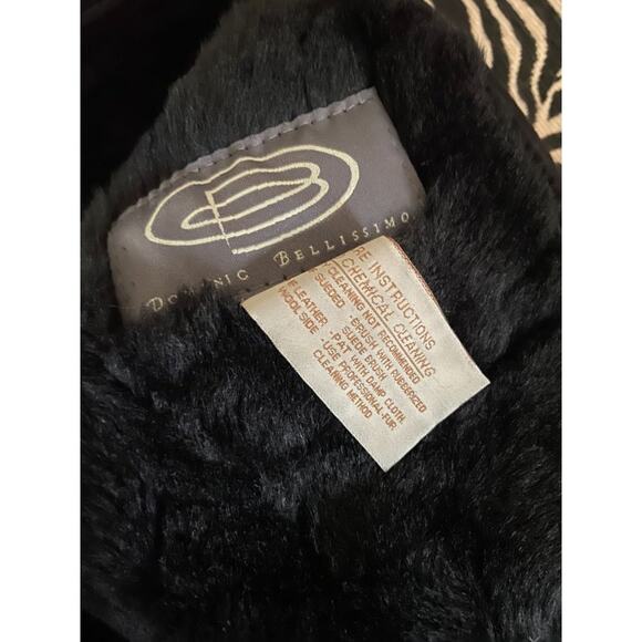 Dominic Bellissimo Beautiful Black 100%  Shearling Ladies Large - Gorgeous - Picture 2 of 4
